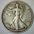 1934 S Walking Liberty Silver Half Dollar 50c US Type Coin Very Fine Circulated
