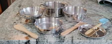 Melissa  Doug Let's Play House Stainless Steel Pots and Pans Play Set