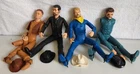 MARX ACTION FIGURES:JOHNNY WEST, SAM COBRA, GEN CUSTER, CAPT MADDOX  Accessories