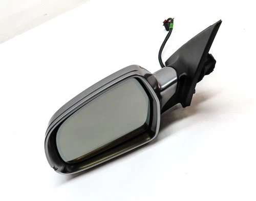10-16 AUDI S4 (B8 8K) LEFT MANUAL FOLD HEATED AUTODIM DOOR MIRROR (ALUMINUM)