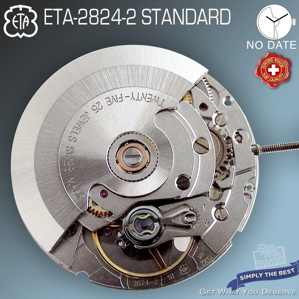 MOVEMENT AUTOMATIC ETA 2824-2, STANDARD, No DATE and gear - Image 3 of 3