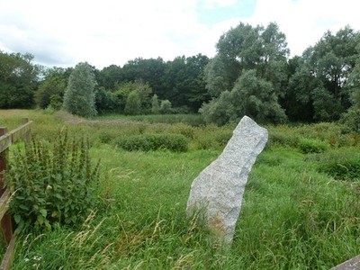 Foto 6x4 Stein in der Nähe von Bushy Wood Street Village Es sieht aus wie ein 'feat c2012
