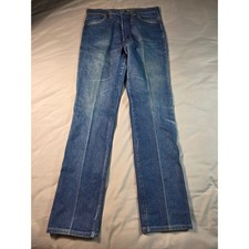 Wrangler Jeans 936DEN Men 35x36 (34x36) Blue Cowboy Cut Made in USA Vintage 80s