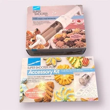 PROCTOR SILEX Vintage Super Shooter Plus Cookie Press & Accessory Kit