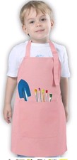 Kids Aprons for Cooking Waterdrop Resistant Aprons for Girl & Boy Toddler Apron