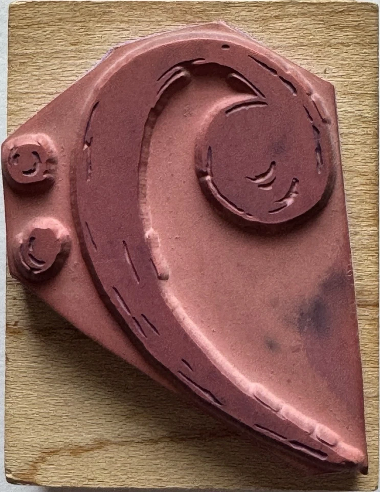 Inkadinkado Rubber Stamp Bass Clef Music Note Marching Band Concert Guitar Drum - Image 2 of 4