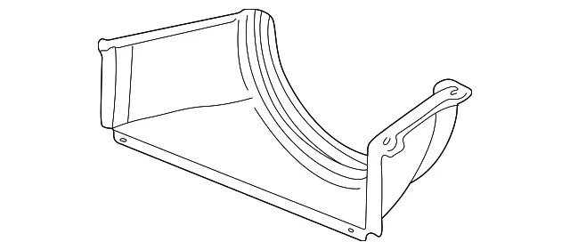Cubierta inferior del ventilador de refrigeración del motor GM 25835451 original Foto 3 de 4