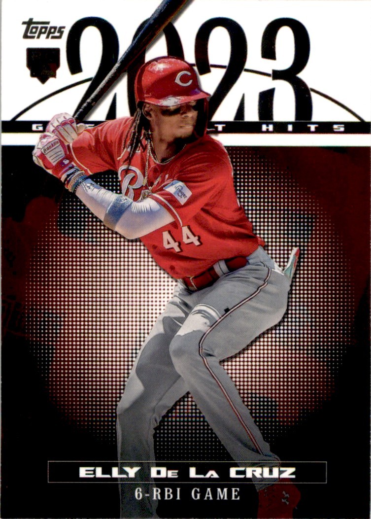 Elly De La Cruz 2024 Topps Series 1 2023 Greatest Hits #23GH-25 Cincinnati Reds