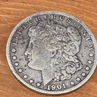 1901 O Morgan Dollar $1 Silver Circulated Uncertified Coin