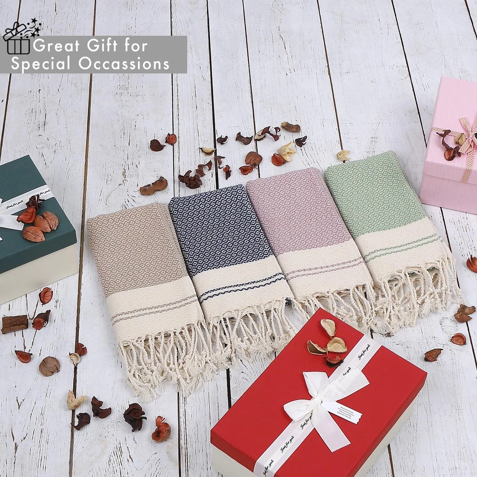 Evelynen Toallas de Mano Turcas para Baño y Cocina Toallas Decorativas Juego de... Foto 4 de 4