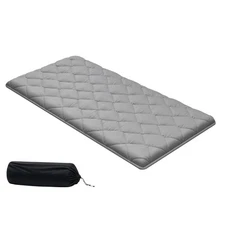 Uimoso Japanese Twin Tatami Mattress Foldable Futon with Storage Bag in Gray