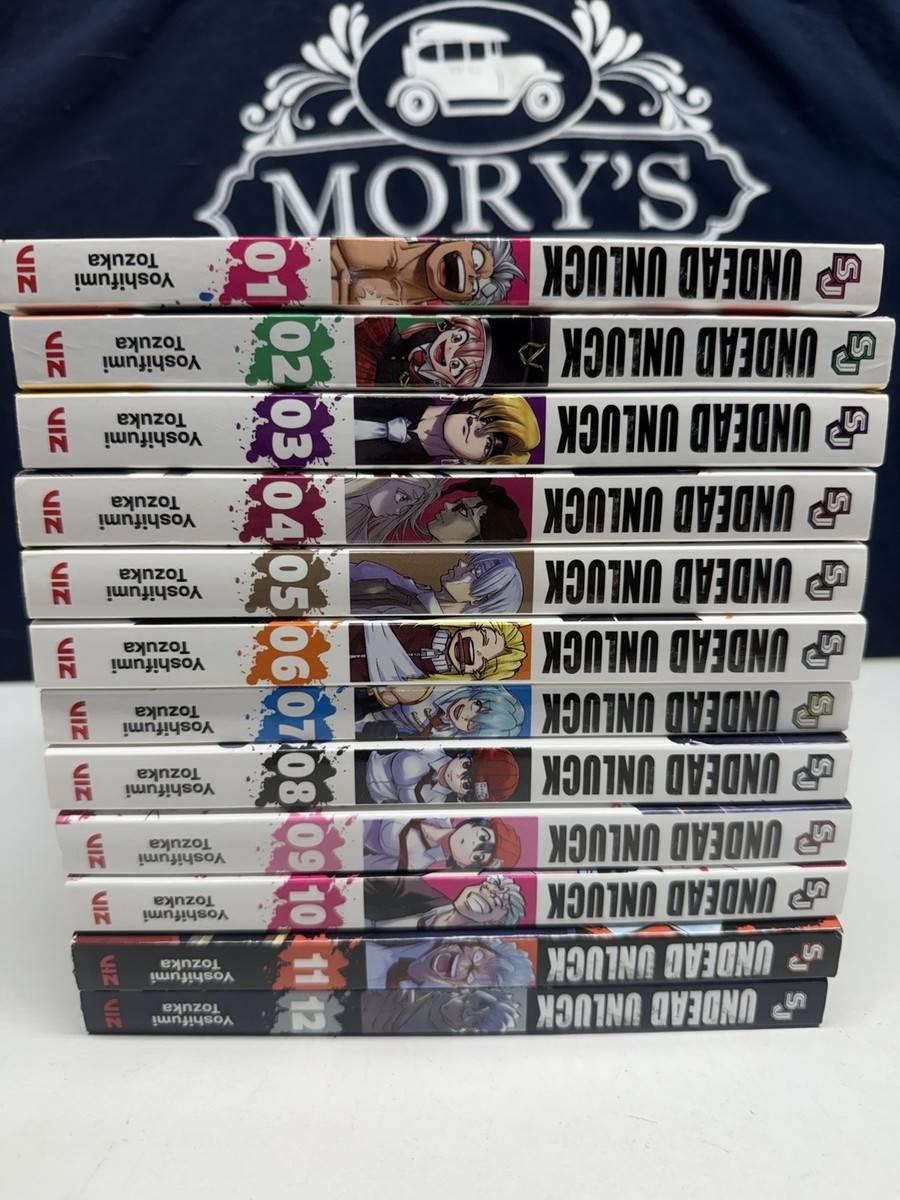 UNDEAD UNLUCK VOLS. #1-12 ENGLISH MANGA LOT BY YOSHIFUMI TOZUKA