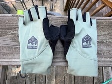Hestra Apex Short Cycling Gloves Size 6 Silver Green Color Excellent Condition