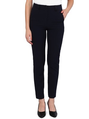 Damenhose hoher Bund schmale Passform Mädchen Schule schick Büro Arbeit formelle Hose