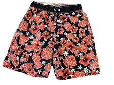 Gap Kids Tropical Swim Trunks or Board Shorts Boy's Large 10 Elastic Waist Lined