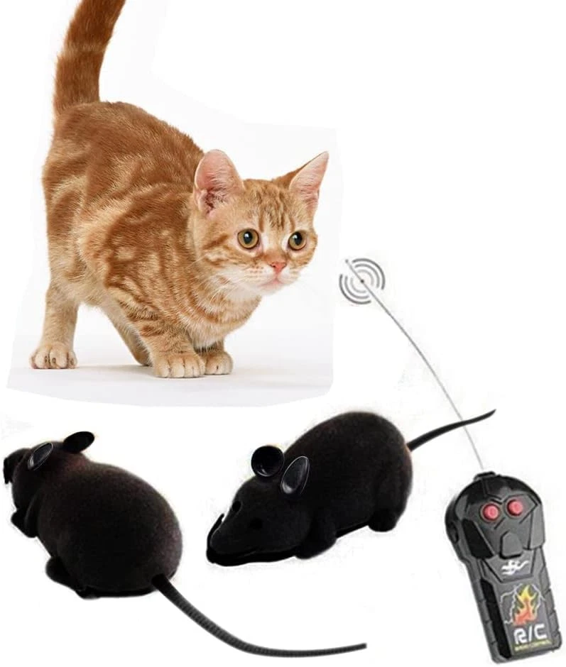 2025 New Electric Moving Mouse Cat Toys Remote Control Mouse Interactive Cat Toy - Image 2 of 4