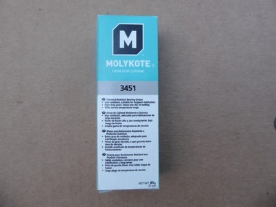 Dow MOLYKOTE 3451 Grease, 3 Oz Tube, 85g, Heavy Duty Fluorosilicone, Expired