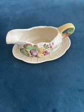 Royal Staffordshire Pottery A J Wilkinson Ltd Vintage Gravy Boat & Saucer