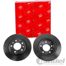 2X TRW BREMSSCHEIBEN 280mm VOLL HINTEN PASSEND FÜR MAZDA 323 6 626 MX-5 PREMACY