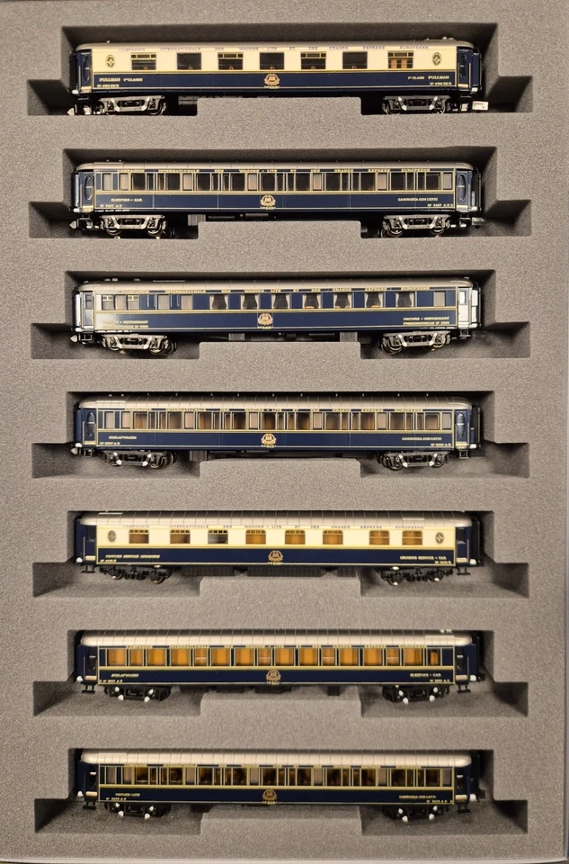 Kato K23215 N Paris Hongkong Orient Express 1988 Waggonsset 1+2, OVP, neuwertig