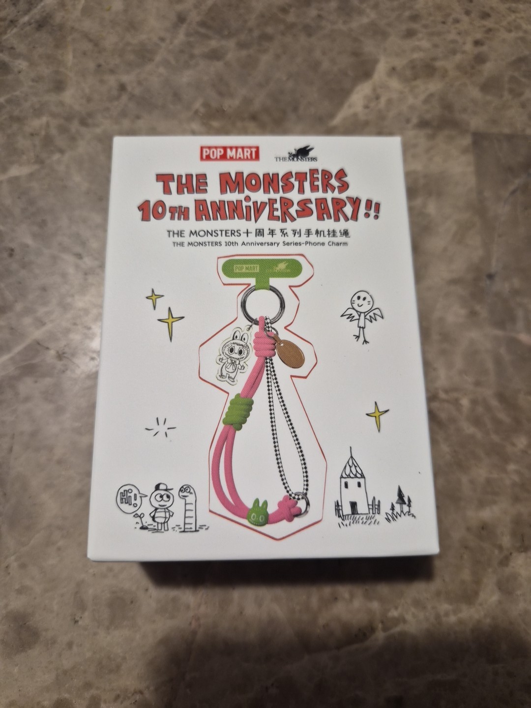PopMart The Monsters 10th Anniversary Series Phone Charm Blind Box 