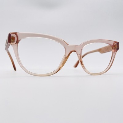 VERSACE Brille TRANSLUCENT PINK CATS EYE Brillengestell MOD: ABGERIEBEN
