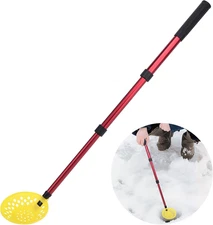 Adjustable Ice Fishing Skimmer Scoop-Winter Ice Fishing Scooper with Long Handle