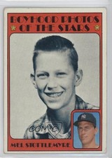 1972 Topps Boyhood Photos of the Stars Mel Stottlemyre #492 1o0