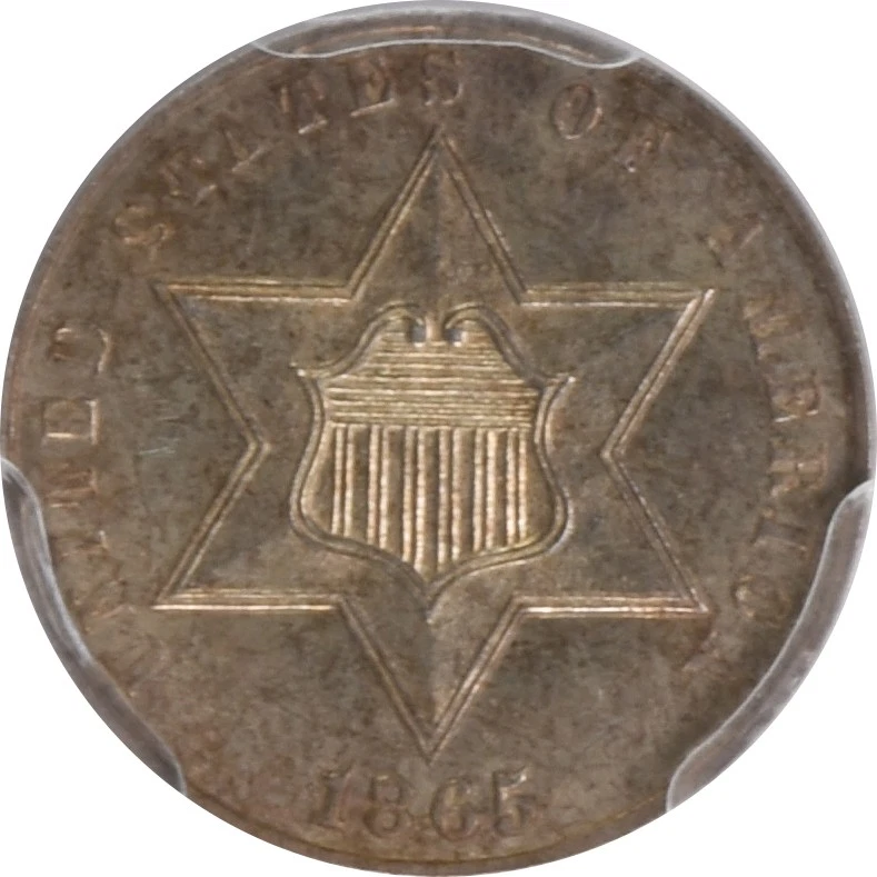 1865 Three Cent Silver PR65 PCGS - Image 3 of 4