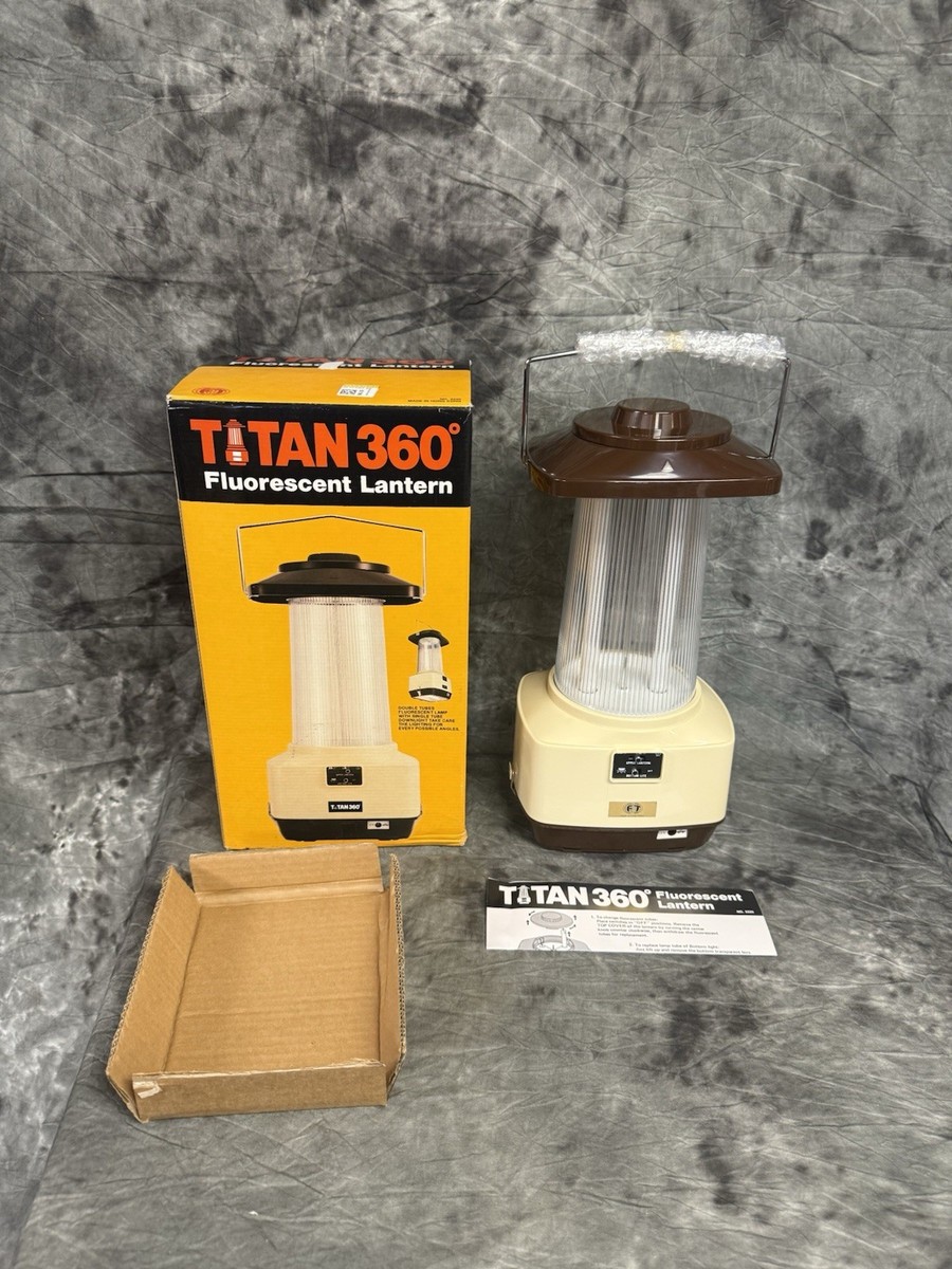 Vintage Titan 360 Fluorescent Camping Lantern New Old Stock