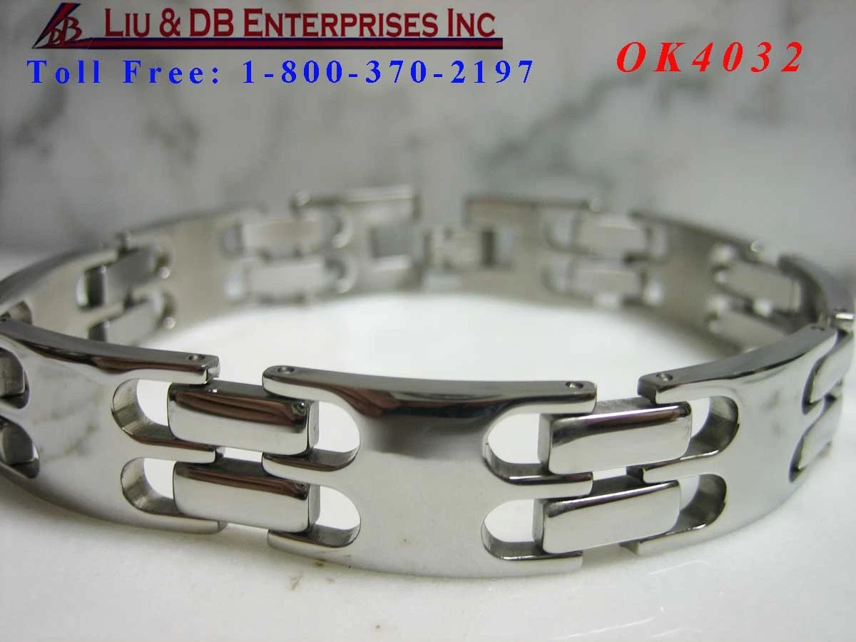 Men Jewelry 15mm Strap Stainless Steel Electroplating Black Link Chain  Bracelets | eBay