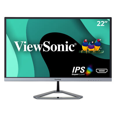 ViewSonic IPS Monitor VX2276-Smhd 22'' 1080p Thin-Bezel with HDMI, DP and VGA