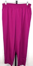 Maggie Sweet Vintage Pants Size L Magenta Pink Pull On Relaxed Straight Leg