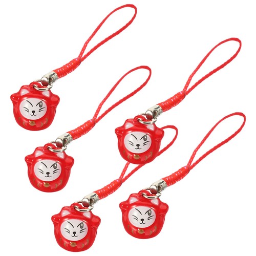 5 Pcs Copper Bell Decoration Mobile Phone Chain Pendant Cat Strap Charms - 第 12/12 張圖片