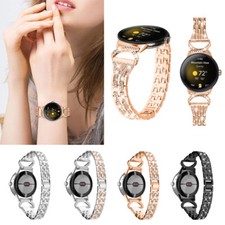 Stainless Steel Band Women Rhinestones Bracelet Strap For Google Pixel Watch 1 2