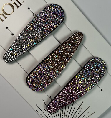 ✨️ Bundle of 3 Jeweled Hair Pins Amazon.com : 60 PCS 3 Shapes Gems Rhinestone Twister Hair  main image 4