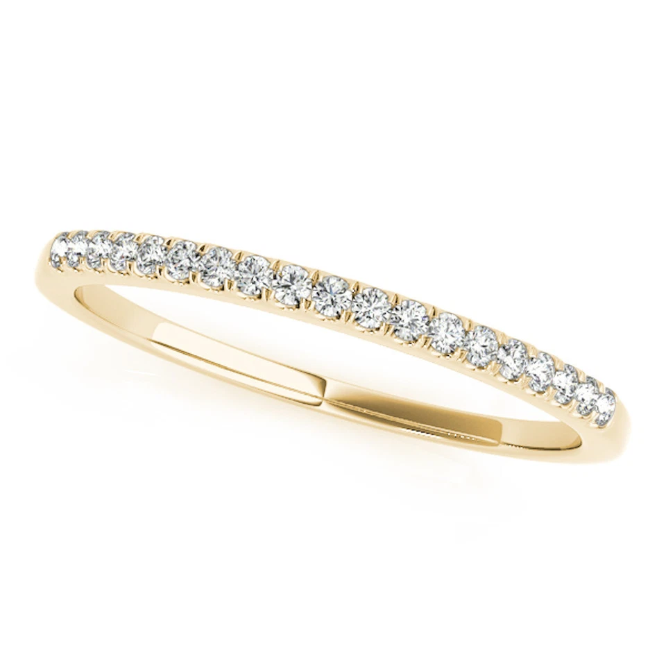 0.10 Ct Women's Diamond Wedding Eternity Band Ring in 10K Rose,Yellow,White Gold - Image 3 of 3