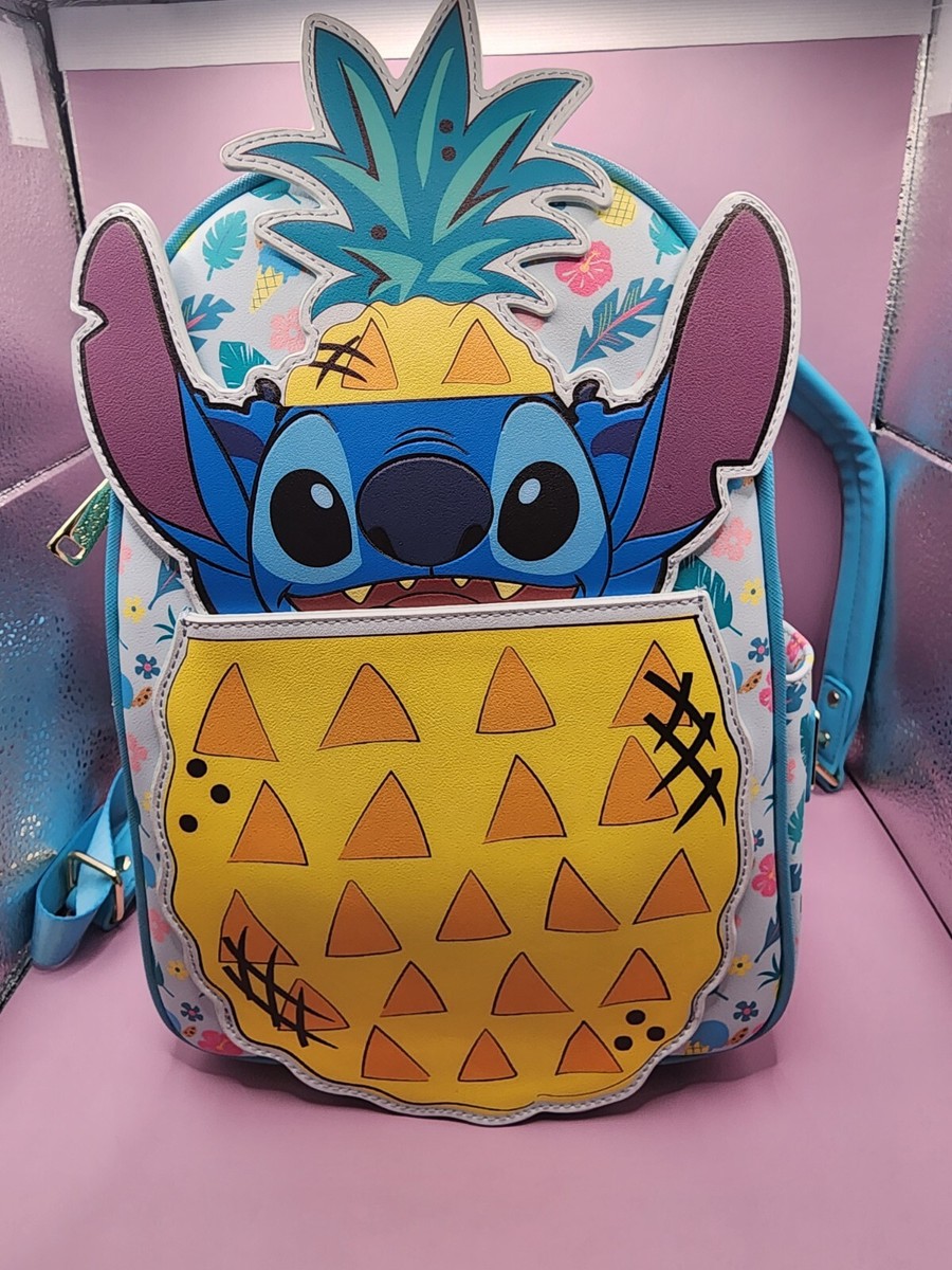 Loungefly stitch pineapple backpack Girls Lilo Light blue