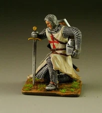 EAGLE MINIATURES CRUSADERS & SARACENS TEM007 TEMPLAR KNEELING WITH SWORD