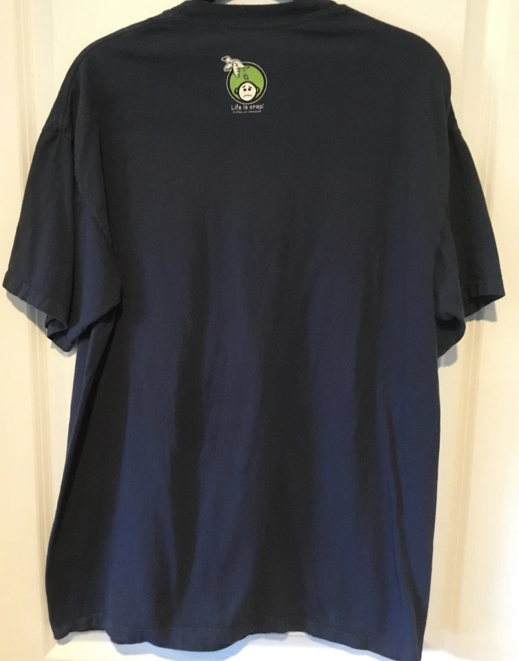 Camiseta Life Is Crap Funny Informal Tejida Talla Grande Foto 3 de 3