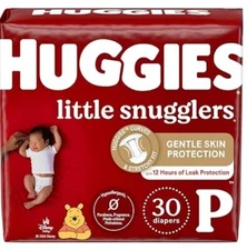 Huggies Newborn Diapers, Little Snugglers Baby Diapers, Size Preemie