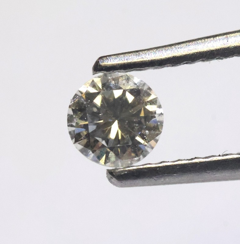 GIA loose certified .16ct G I1 Loose Brilliant round cut diamond ESTATE VINTAGE