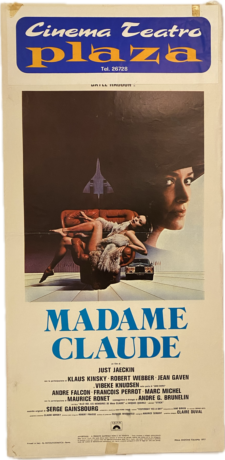 Locandina originale film Madame Claude (1978) - Regia di Just Jaeckin
