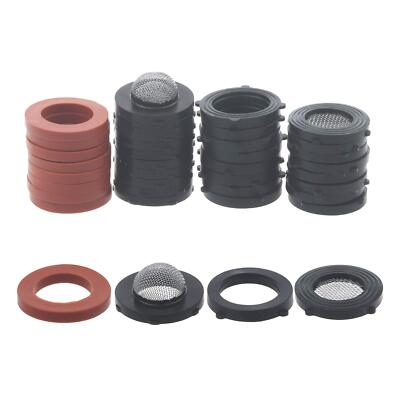 #ad 3 4 Garden Hose Washers With Filter Screen 40packs Hose Rubber Seals Gasket And $15.07