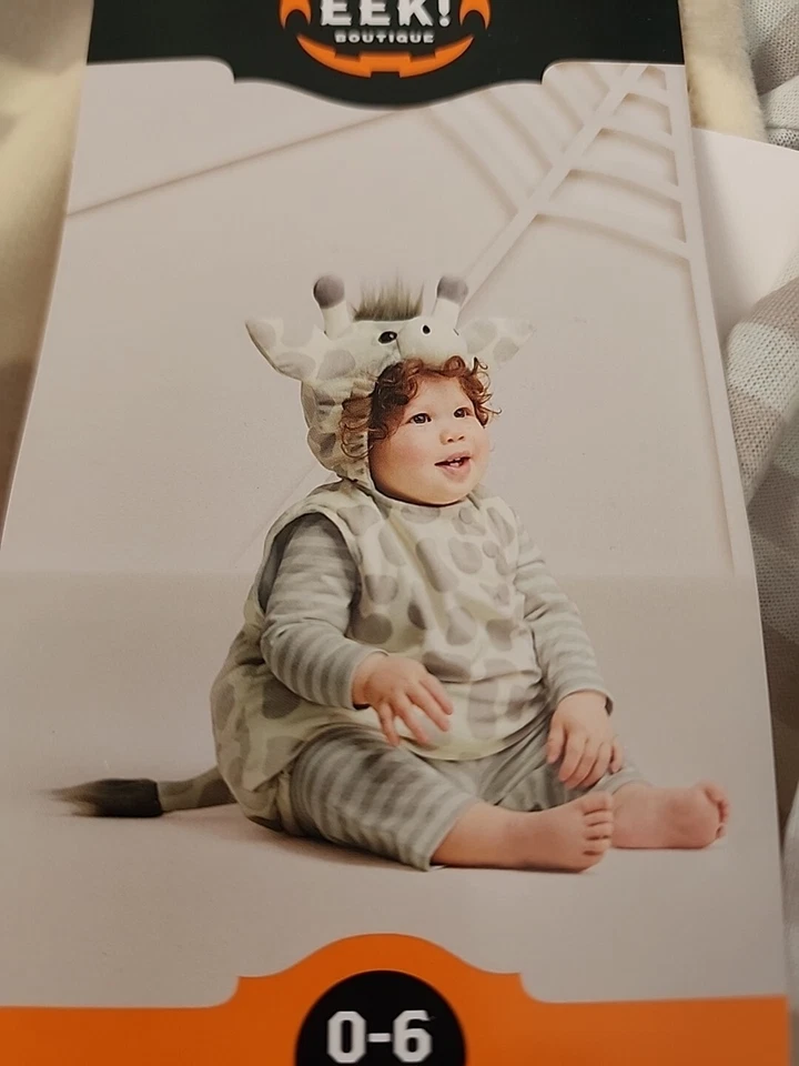 Giraffe Baby Infant Hooded Vest Halloween Costume 0-6mDress UpHyde & Eek  - Image 2 of 4