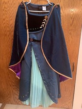 DISNEY STORE Girls FROZEN 2 Queen Anna Deluxe COSTUME  CAPE sz 13