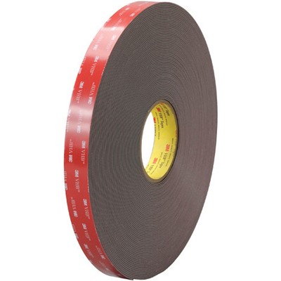 Vhb Vhb497912R Black #4979F Adhesive Tape, 1/2" X 5 Yd. (841436046190)