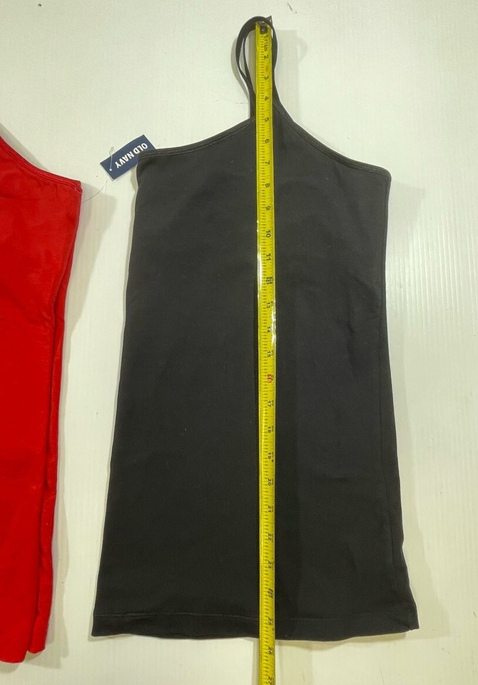 Old Navy Woman’s Cotton Built In Bra Adj Strap Stretch Tank Top XXL Lot