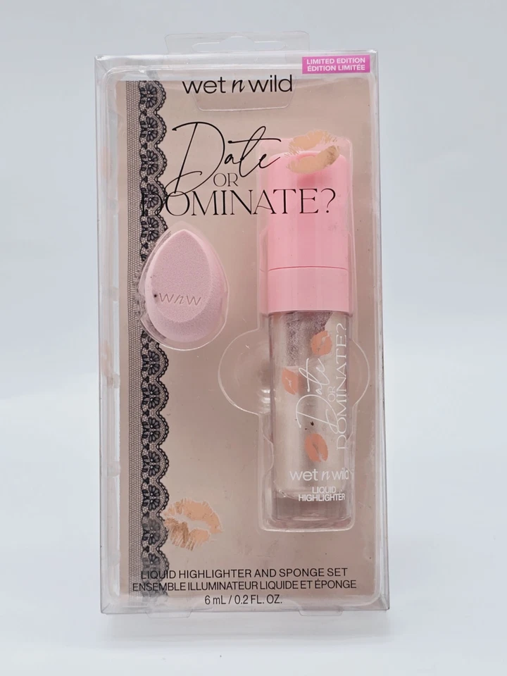 Wet n Wild Date Or Dominate Liquid Highlighter & Sponge Set - Image 2 of 3
