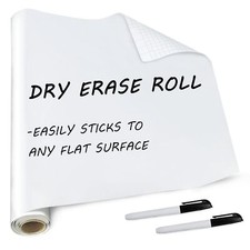 White Board for Wall-Dry Erase Stickers-2 Dry Erase Markers Fine Tip Included...